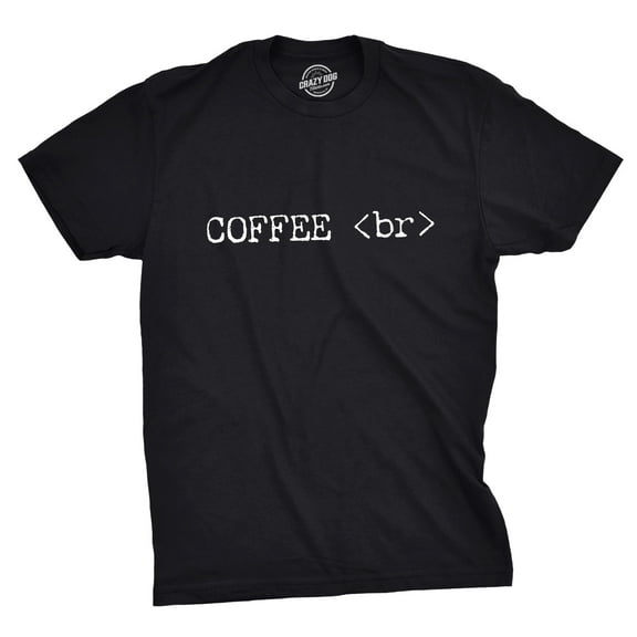Mens Coffee Break T Shirt Funny Coding Developer Tee Graphic Tees