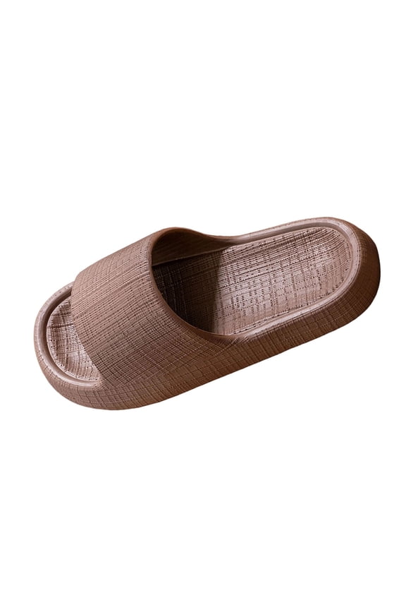 Mens Coffee Brown EVA Slippers Non-Slip Waterproof Slides for Men Comfortable Indoor Outdoor House Shower,Size 10-10.5