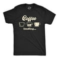 thumbnail image 1 of Mens Coffee Loading T Shirt Funny Mugs Caffiene Computer Novelty Tee Graphic Tees, 1 of 7