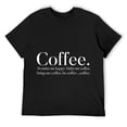 thumbnail image 1 of Mens Coffee To Make Me Happy T-Shirt Black, 1 of 5