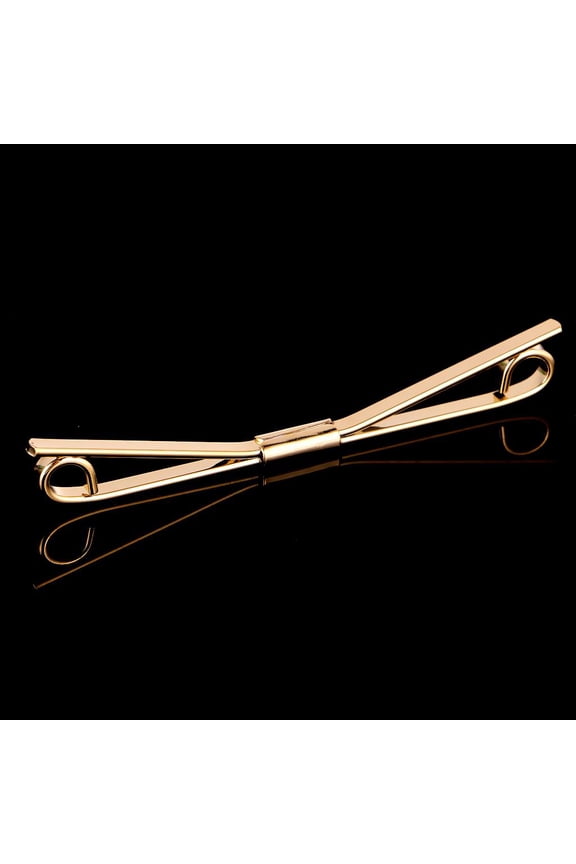 Mens Collar Pin Cravat Tie Clip Clasp Bar Skinny Jewelry Gold