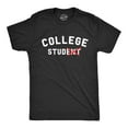 thumbnail image 1 of Mens College Stud T Shirt Funny Sarcastic Student Tee Graphic Tees, 1 of 9