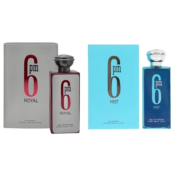 Mens Cologne Set 2 Pack - Mens Perfume Set - Mens Fragrance Gift Set - Long Lasting Eau de Parfum Cologne for Men - Mens Cologne Spray Set - 6PM ROYAL & 6PM MIST