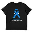 thumbnail image 1 of Mens Colon Cancer Awareness Product Colon Cancer Awareness Month T-Shirt Black Large, 1 of 5