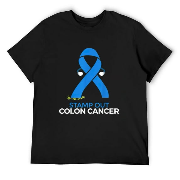 Mens Colon Cancer Awareness Product Colon Cancer Awareness Month T-Shirt Black Large