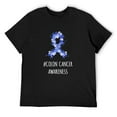 thumbnail image 1 of Mens Colon Cancer Awareness Short Sleeve T-Shirt Black Medium, 1 of 5