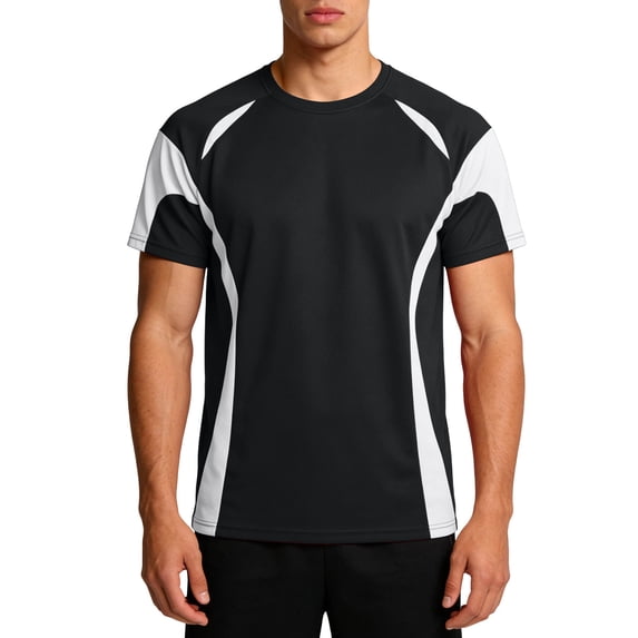 Mens Color Block Training T-Shirt Crew Neck Raglan Short Sleeve Athletic Workout Tops Fathers Day Gift XS-5XL