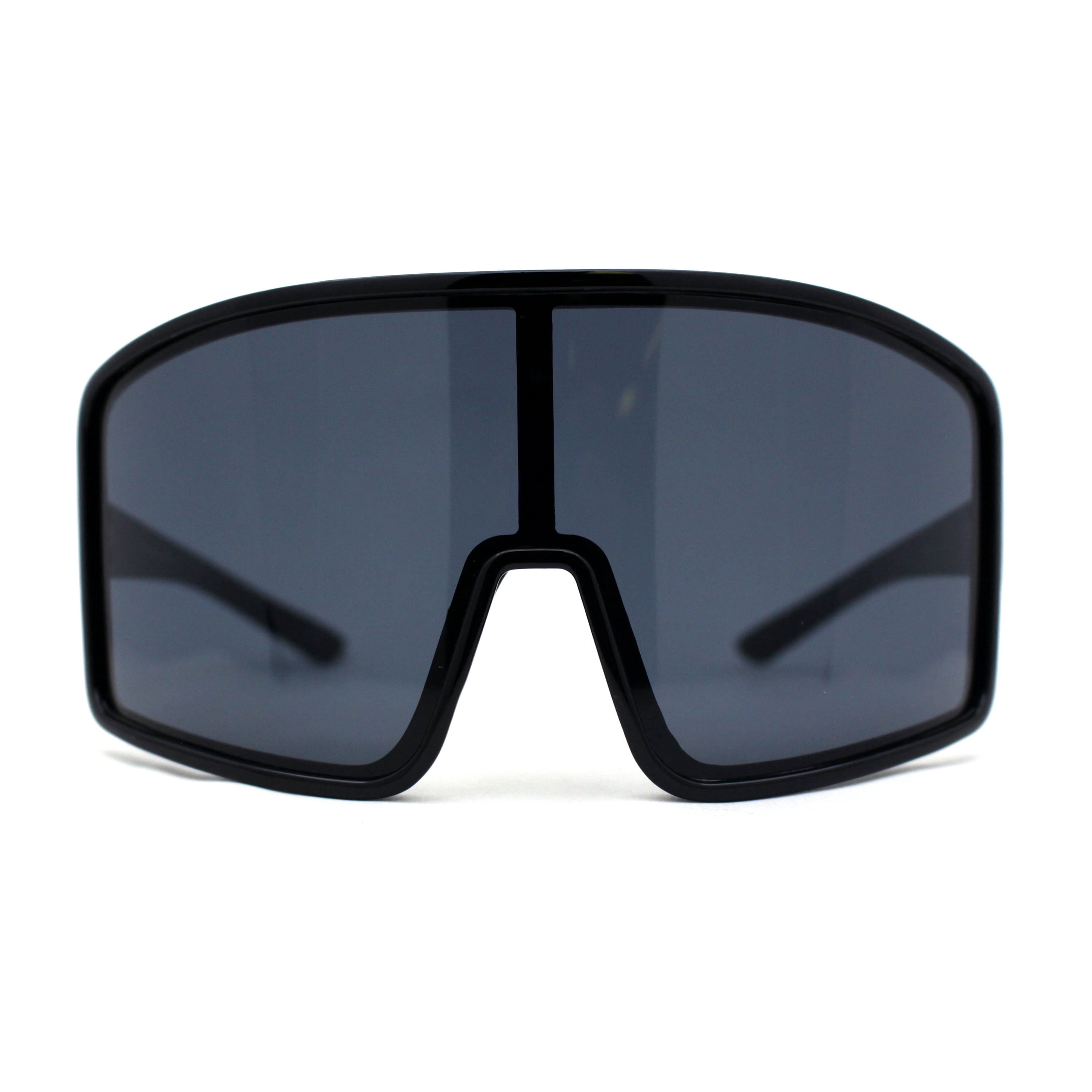 NeverSummer Matte Black Men\'s Sunglasses - Sporty Rectangular Frame Amazon.com: Fayoh Naomi Rectangular Sunglasses Classic Retro  main image 4