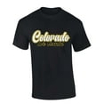 thumbnail image 1 of Mens Colorado We Comin Team Color Buffaloes Football Short Sleeve T-shirt Graphic Tee-Black-5xl, 1 of 1
