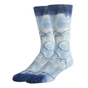 Mens Colorful Novelty Dress Socks, Yume Sky, Tie Dye Cotton Crew Socks Cool Fashion Socks