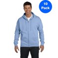 thumbnail image 1 of Mens ComfortBlend EcoSmart 50/50 Full-Zip Hood P180 (10 PACK), 1 of 1