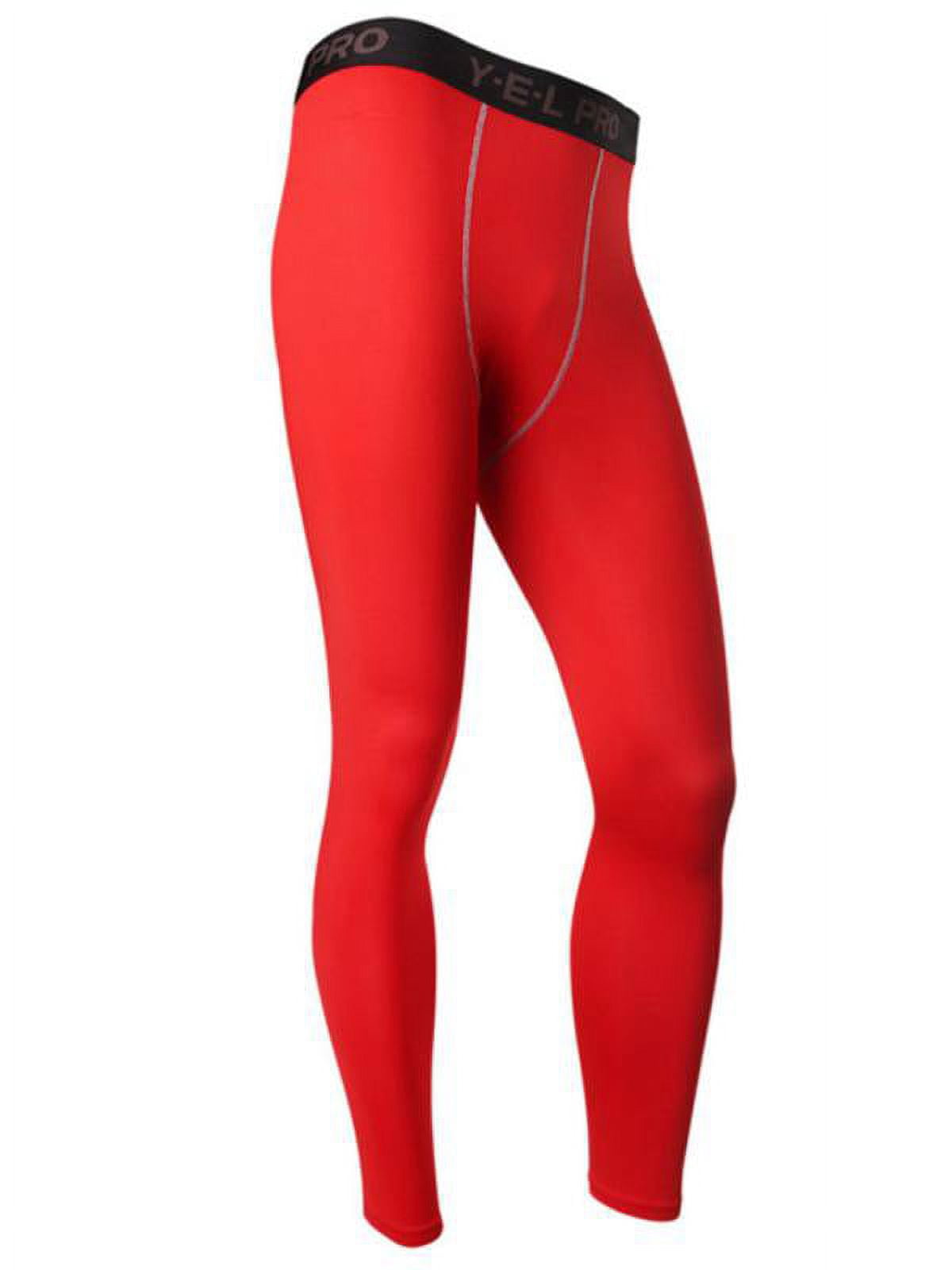 Mens Compression Base Layer Pants Tight Long Leggings Gym Sports