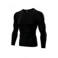 thumbnail image 1 of Mens Compression Base Layer Tight Tops Long Sleeve Gym Tee Shirt, 1 of 2