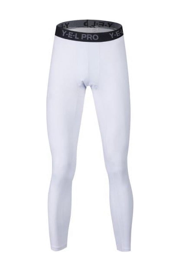 Mens Compression Base Layer Tights Workout Black Sports Gym Leggings