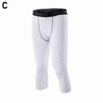 thumbnail image 1 of Mens Compression Pants 3/4 Shorts Sports Leggings Basketball Shorts Legging A4B3, 1 of 5