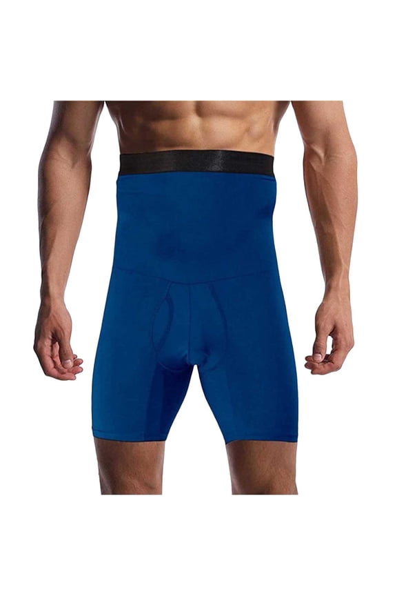Mens Compression Shorts Shapewear Tummy Control High Waist Slimming Body Shaper Belly Girdle Boxer Underwear