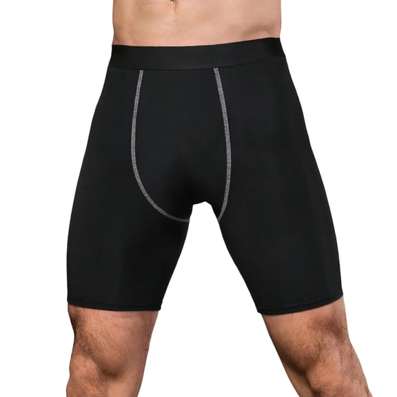 Mens Compression Shorts Sports Running Tights Underwear Athletic Workout Spandex Base Layer Short Bike Basketball Black2 Size XXXL
