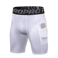 thumbnail image 1 of Mens Compression Shorts with Pocket Spandex Sports Athletic Running Quick Dry Compression Underwear for Men, 1 of 7