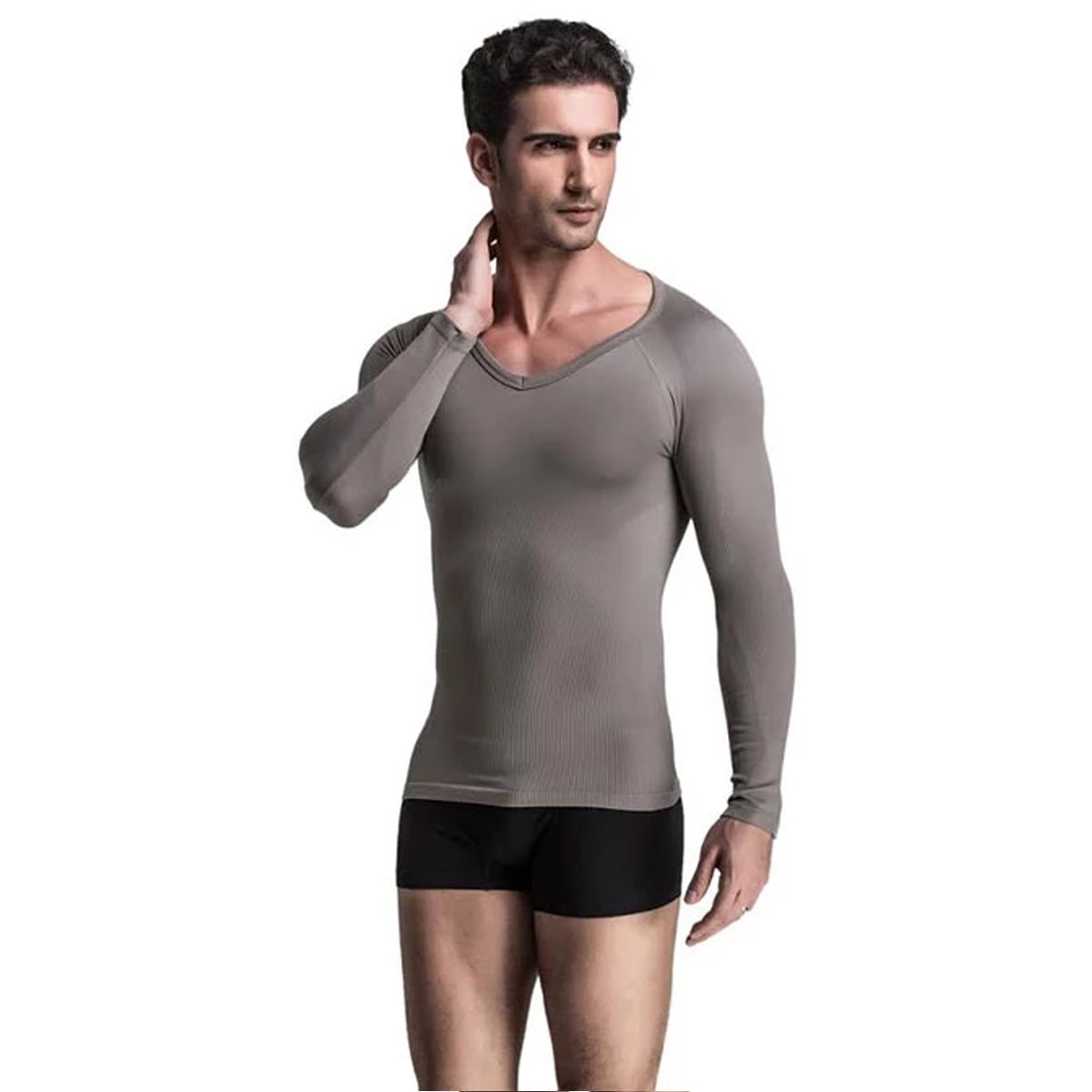 Mens Compression Slimming Long Sleeve Shirt
