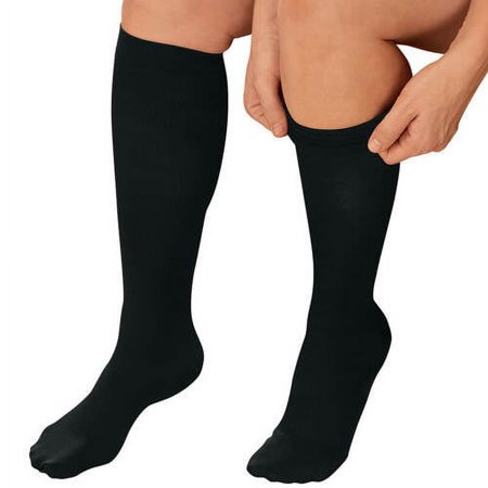 Mens Compression Socks-XL-Black