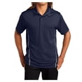 thumbnail image 1 of Mens Contrast PosiCharge Polyester Tough Polo True Navy/ Heather Grey Large, 1 of 8