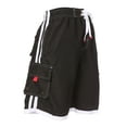 thumbnail image 1 of Mens Contrast Stripes Skate Surf Board Short / Swim Trunks - Black - 5XL, 1 of 2