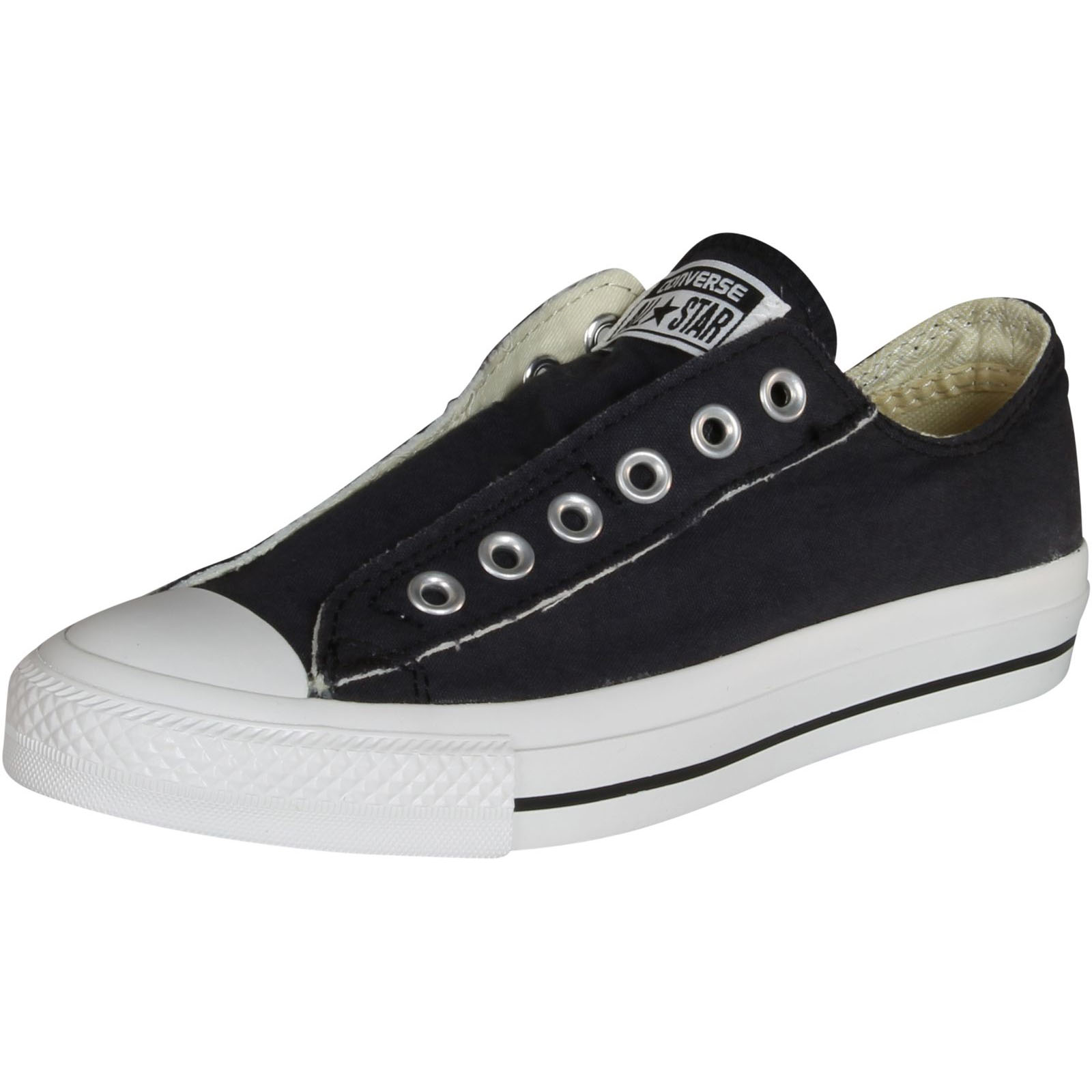 Mens Converse Chuck Taylor All Star Slip On OX Low Top Black White 1T3 - image 1 of 4