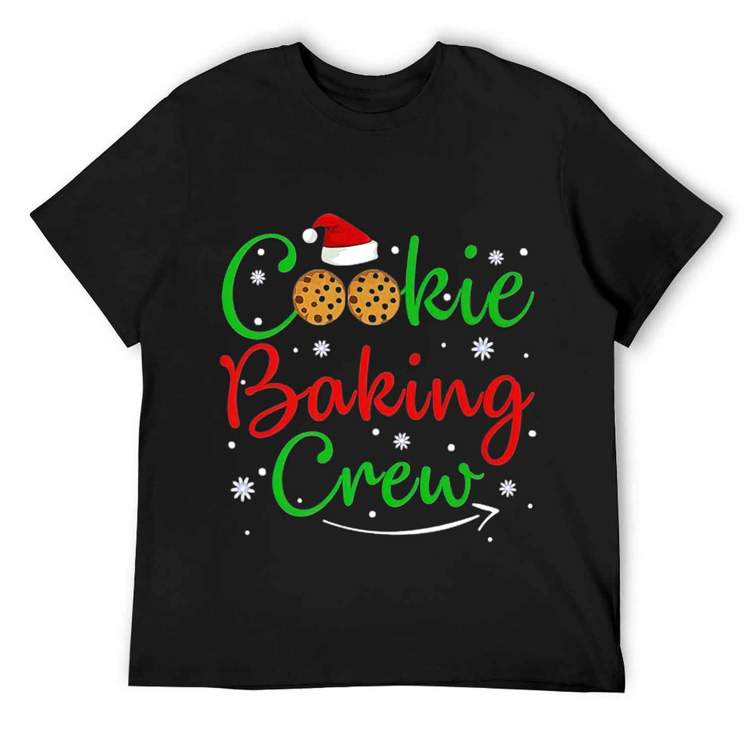 Mens Cookie Baking Crew Christmas Shirt Funny Cookie Xmas Gifts TShirt