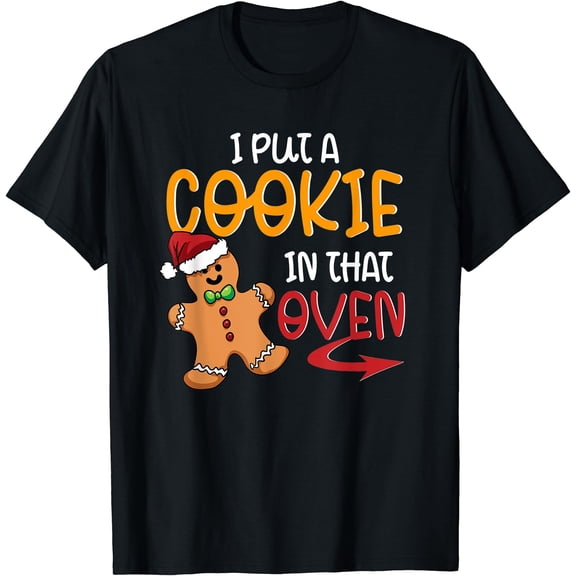 Mens Cookie In The Oven Cute Krismast Dad Pregnancy Announcement T-Shirt