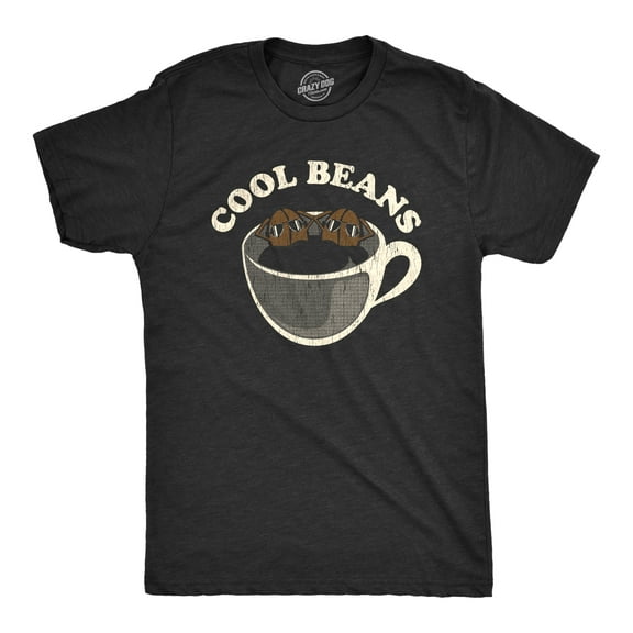 Mens Cool Beans T Shirt Funny Coffee Lover Cafe Barista Graphic Tee Graphic Tees
