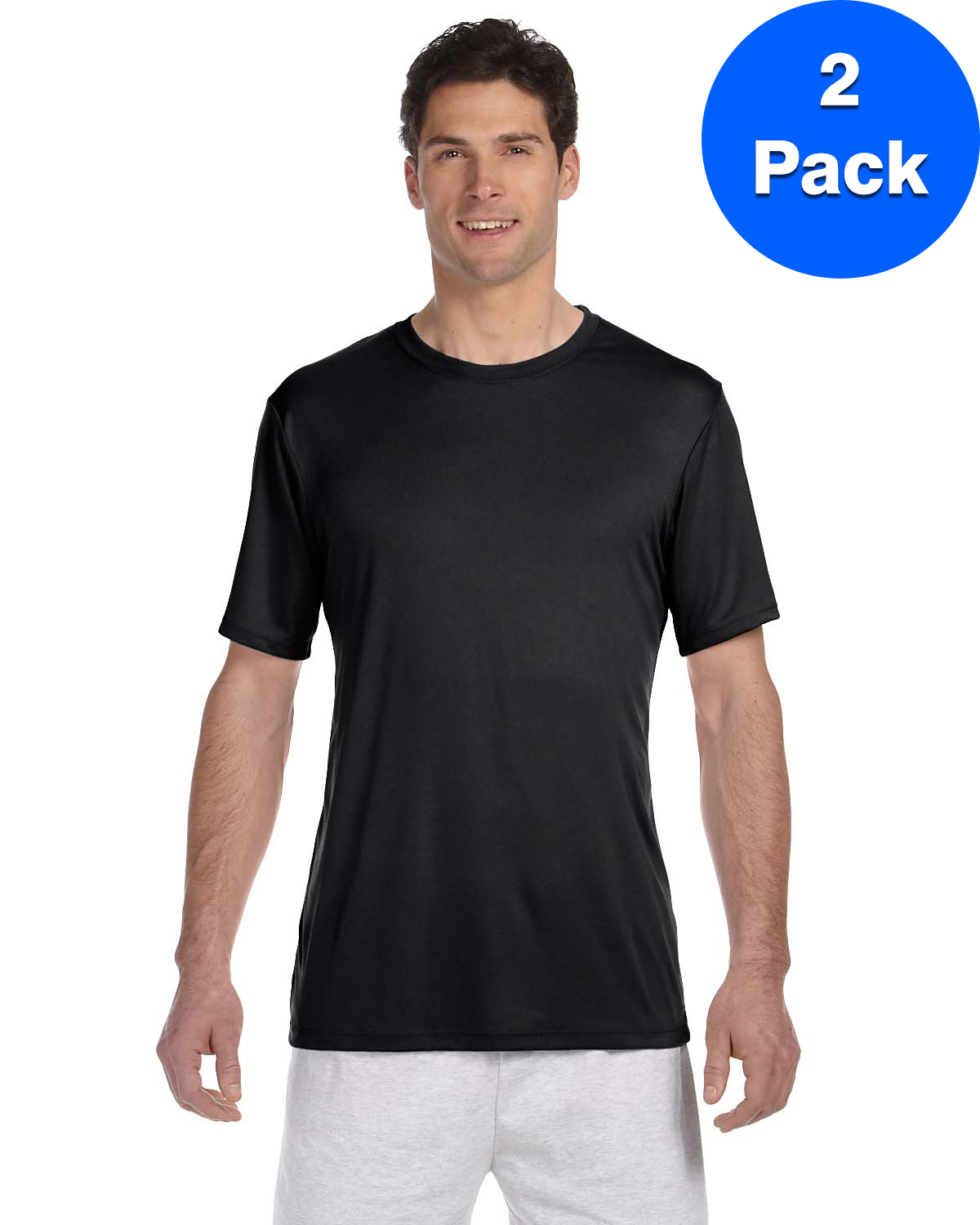 Mens Cool DRI TAGLESS Men's T-Shirt 4820 (2 PACK) - image 1 of 3