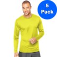 thumbnail image 1 of Mens Cool Dri Long Sleeve Performance T-Shirt 482L (5 PACK), 1 of 1
