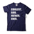 thumbnail image 1 of Mens Coolest God Father Ever Shirt Godfather Gifts Best Godfather Shirt Gift for Godfather T Shirt (XX-Large Navy Blue), 1 of 6
