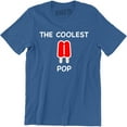 thumbnail image 1 of Mens Coolest Pop Funny Best Dad Ever Cool Popsicle Pun Fathers Day Tee Shirt, 1 of 4