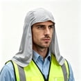 thumbnail image 1 of Mens Cooling Skull Cap with Neck Shade Elastic Reflective Outdoor Work Sun UV Protection Hat for Construction Sanitation Workers, 1 of 5