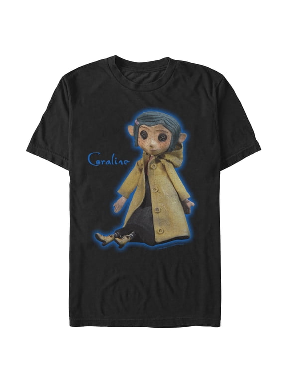 Mens Coraline Button Eyes Doll T Shirt