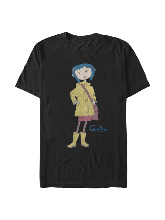Mens Coraline Classic Raincoat Pose T Shirt