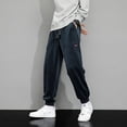 thumbnail image 1 of Mens Corduroy Joggers Pants Casual Cargo Pants Drawstring Elastic Waist Baggy Tapered Sweatpants with Pockets, 1 of 11
