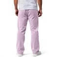 thumbnail image 1 of Mens Corduroy Pants Lightweight Elastic Casual Waist Drawstring Pants Straight Baggy Pants with Pockets Purple 3XL, 1 of 6