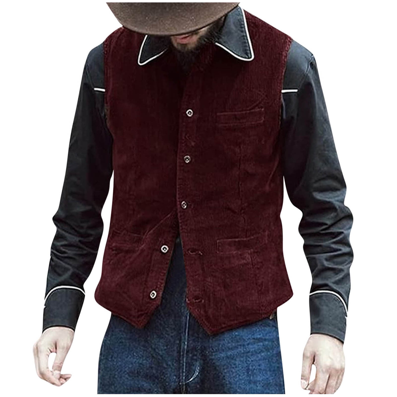 Round neck best sale waistcoat suit