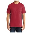 thumbnail image 1 of Men's Core Blend Cotton/Polyester Pocket Tee Red 3X-Large, 1 of 4