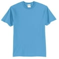 thumbnail image 1 of Mens Core Blend Cotton/Polyester Tee Shirt Aquatic Blue 5XL, 1 of 3