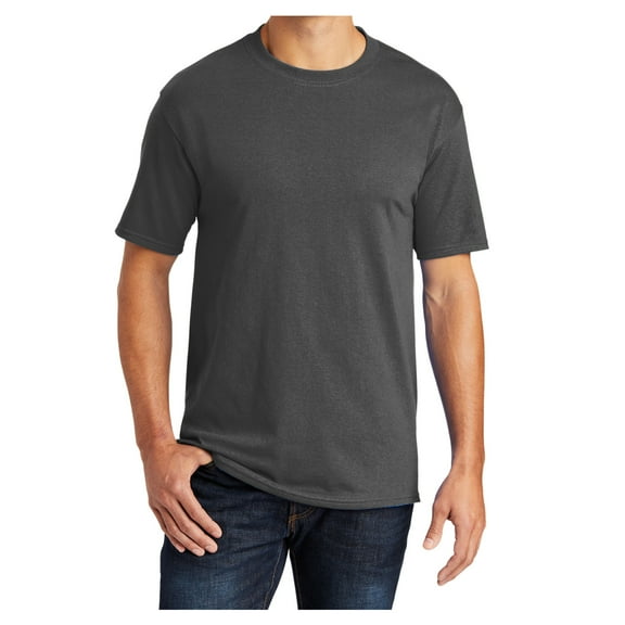Mens Core Blend Cotton/Polyester Tee Shirt Charcoal XL
