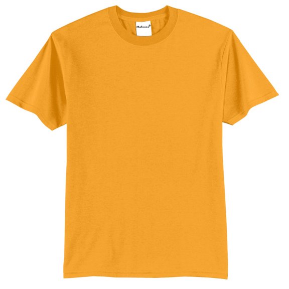 Mens Core Blend Cotton/Polyester Tee Shirt Gold M