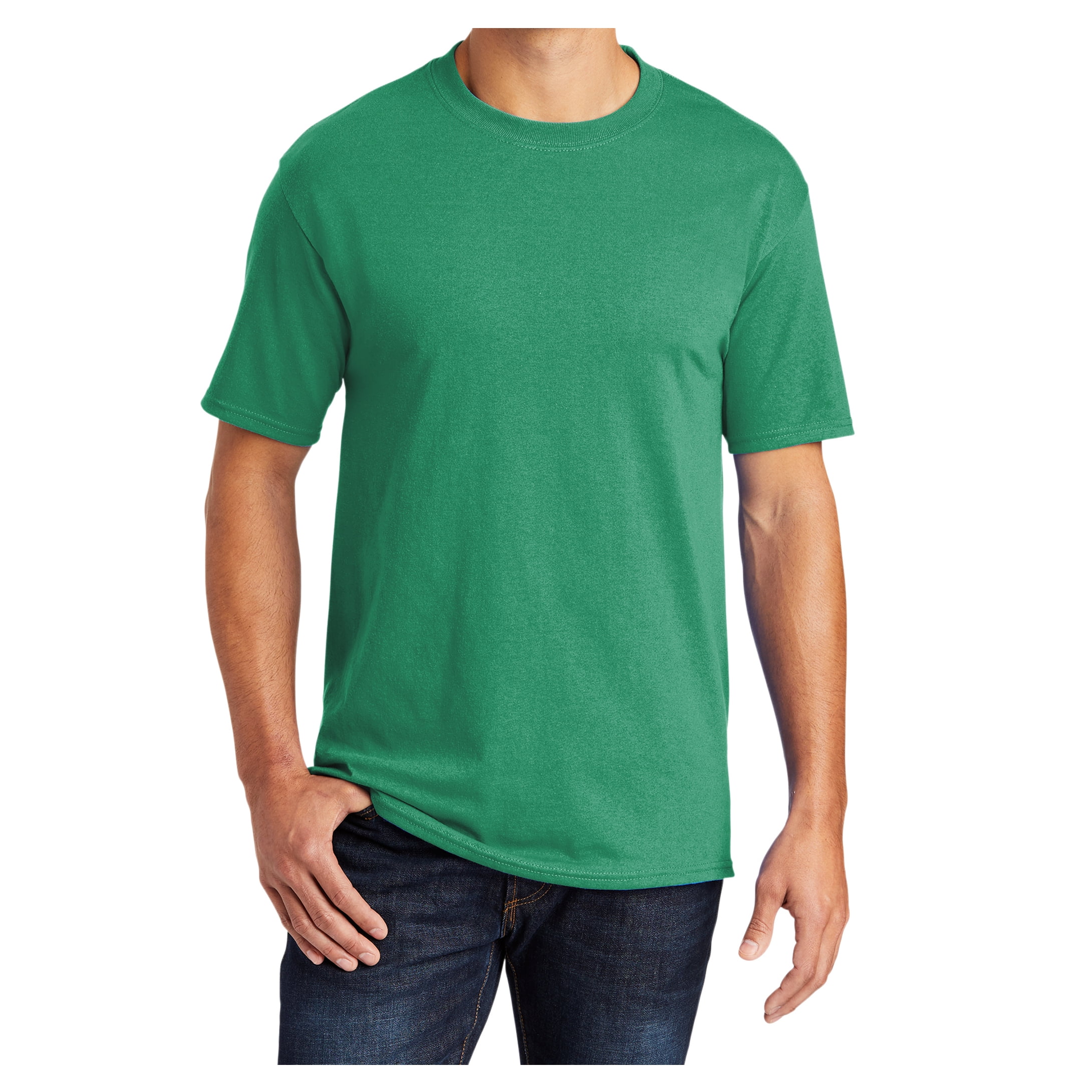 Mens Core Blend Cotton/Polyester Tee Shirt Kelly Green 5XL