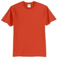 thumbnail image 1 of Mens Core Blend Cotton/Polyester Tee Shirt Orange S, 1 of 3