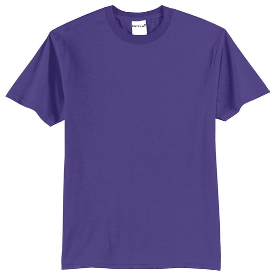 Mens Core Blend Cotton/Polyester Tee Shirt Purple S