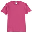thumbnail image 1 of Mens Core Blend Cotton/Polyester Tee Shirt Sangria S, 1 of 3