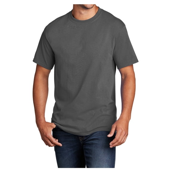 Mens Core Cotton Male T-Shirts Charcoal L