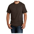 thumbnail image 1 of Mens Core Cotton Male T-Shirts Dark Chocolate Brown 4XL, 1 of 5
